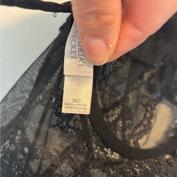 Victoria's Secret Black Lace Chemise 36 D - Picture 5 of 7